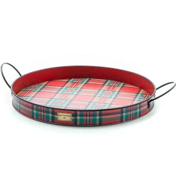 Holiday|Outdoor|MacKenzie-Childs Tartastic Serving Trays, Set of 2