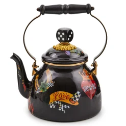 Fall Entertaining|Tea Kettles|MacKenzie-Childs Tattoo 2 Quart Tea Kettle