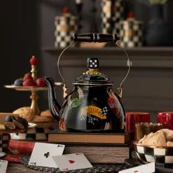 Fall Entertaining|Tea Kettles|MacKenzie-Childs Tattoo 2 Quart Tea Kettle