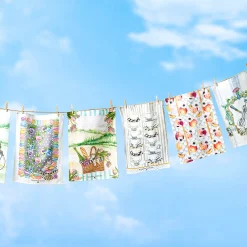 Kitchen & Table Linens|MacKenzie-Childs Tea Cups Dish Towel