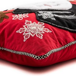 Holiday|Pillows, Throws, & Cushions|MacKenzie-Childs Top Hat Snowman Lumbar Pillow