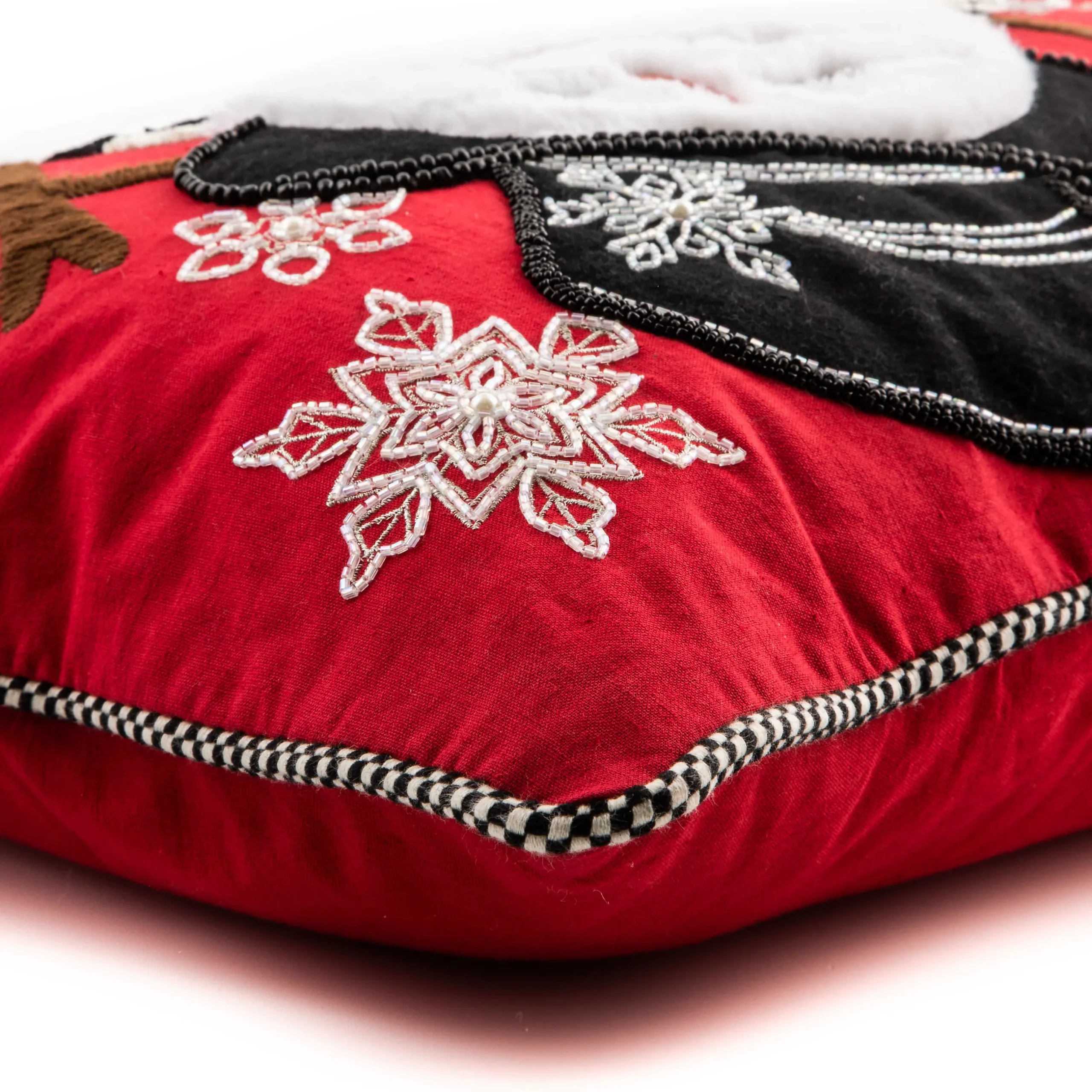Holiday|Pillows, Throws, & Cushions|MacKenzie-Childs Top Hat Snowman Lumbar Pillow