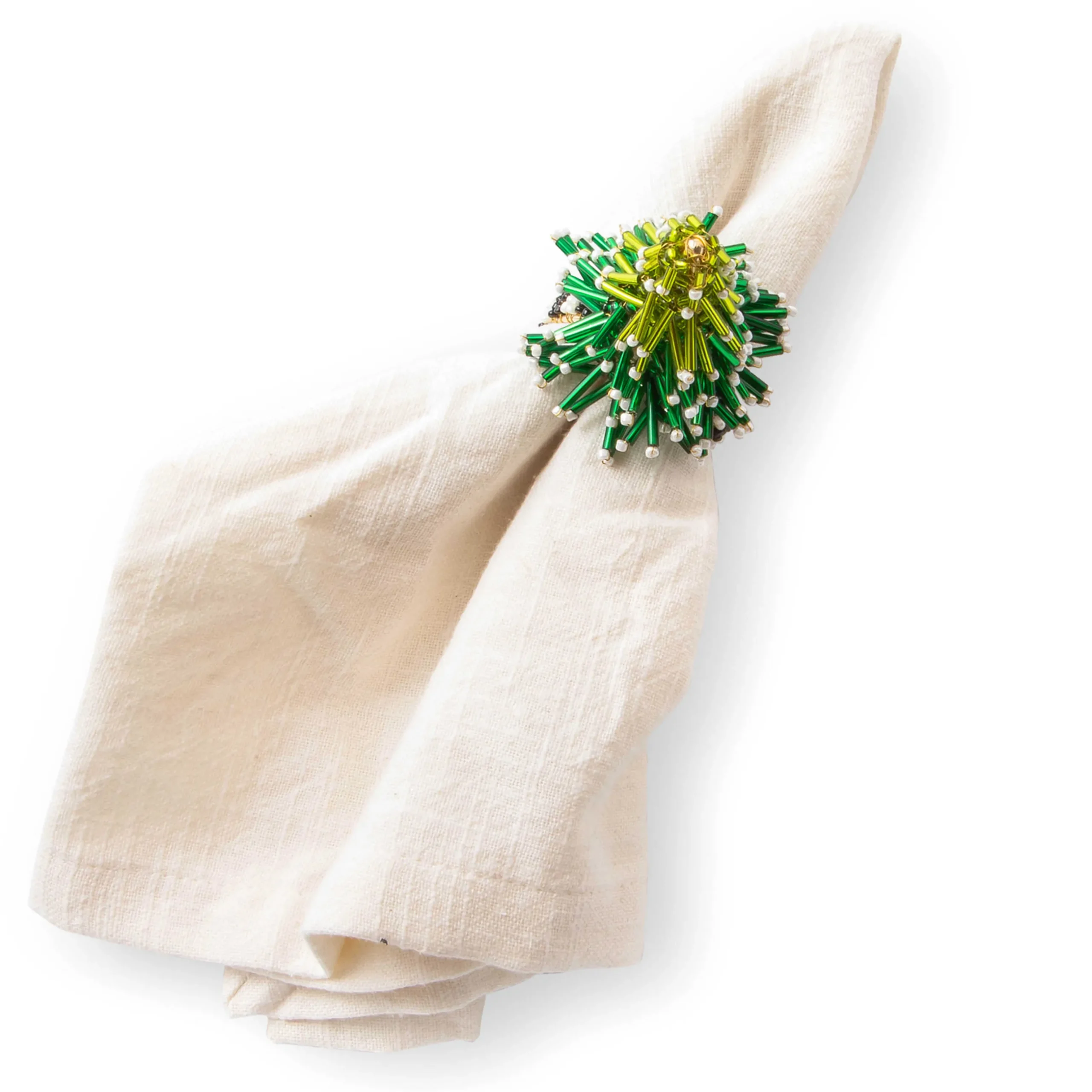 Holiday|Kitchen & Dining Sets|MacKenzie-Childs Tree Candy Cane Napkin Rings, Set of 4