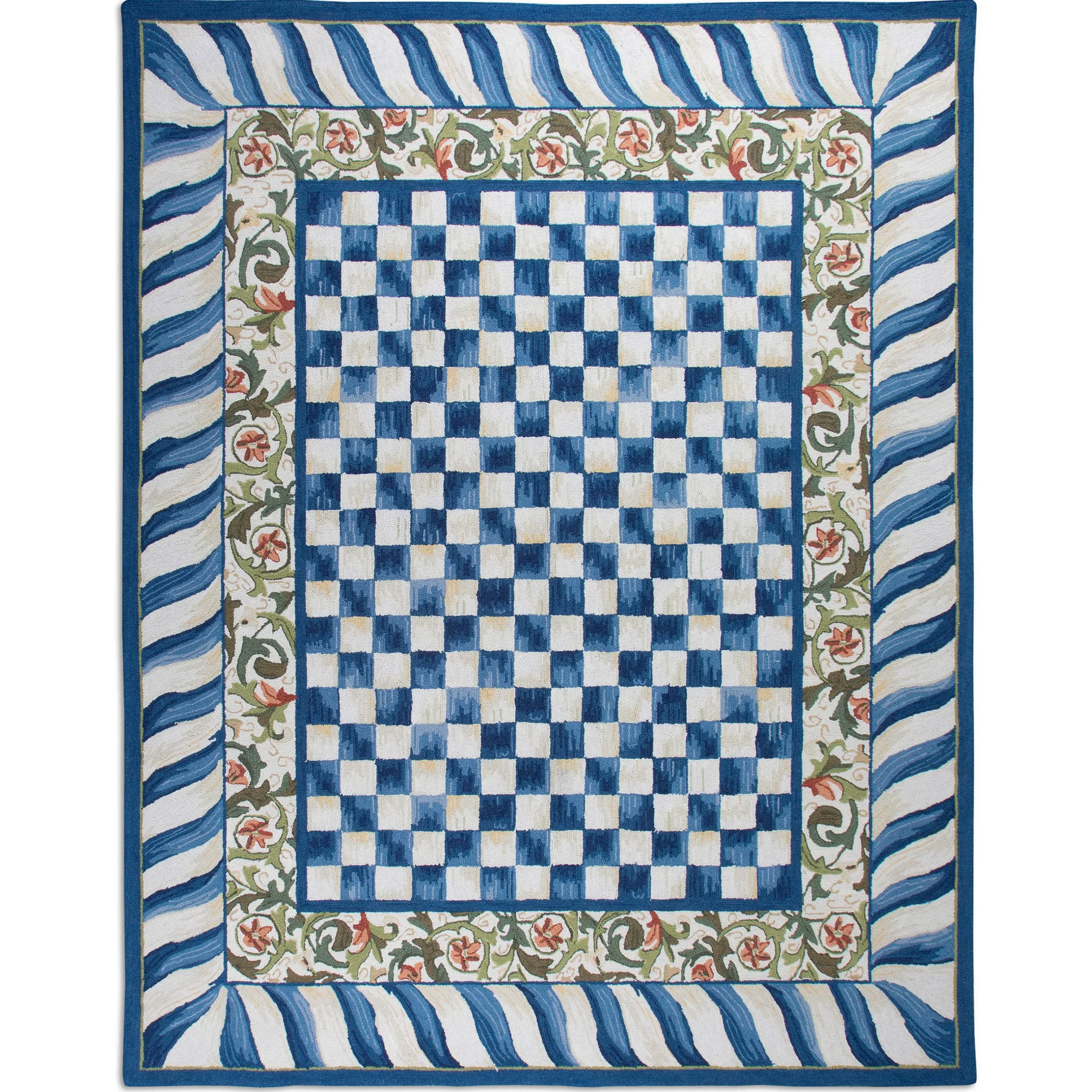 Rugs|MacKenzie-Childs Truly Royal Check 8' x 10' Rug