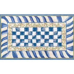 Rugs|MacKenzie-Childs Truly Royal Check 3' x 5' Washable Rug