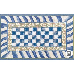 Rugs|MacKenzie-Childs Truly Royal Check 3' x 5' Washable Rug