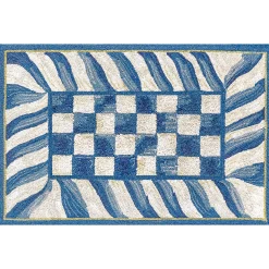 Rugs|MacKenzie-Childs Truly Royal Check 2' x 3' Washable Rug