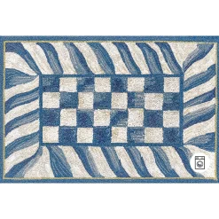 Rugs|MacKenzie-Childs Truly Royal Check 2' x 3' Washable Rug