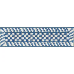 Rugs|MacKenzie-Childs Truly Royal Check 2'6 x 8' Washable Runner