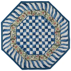 Rugs|MacKenzie-Childs Truly Royal Check Rug - 6' Octagon Rug