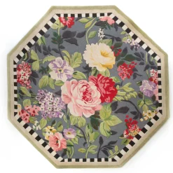 Rugs|MacKenzie-Childs Tudor Rose 6' Octagon Rug