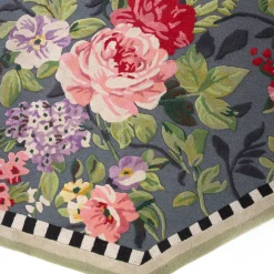 Rugs|MacKenzie-Childs Tudor Rose 6' Octagon Rug