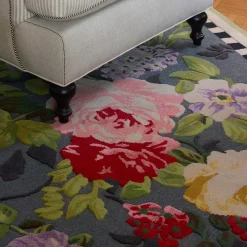 Rugs|MacKenzie-Childs Tudor Rose 8' x 10' Rug