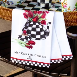 Spring|Kitchen & Table Linens|MacKenzie-Childs Tulip Tea Kettle Dish Towel