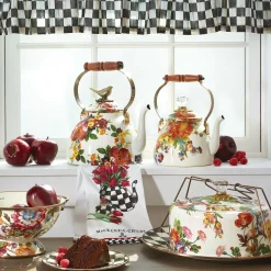 Spring|Kitchen & Table Linens|MacKenzie-Childs Tulip Tea Kettle Dish Towel