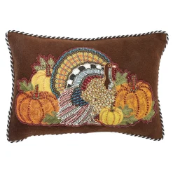 The Fall Shop|Pillows, Throws, & Cushions|MacKenzie-Childs Turkey Day Lumbar Pillow