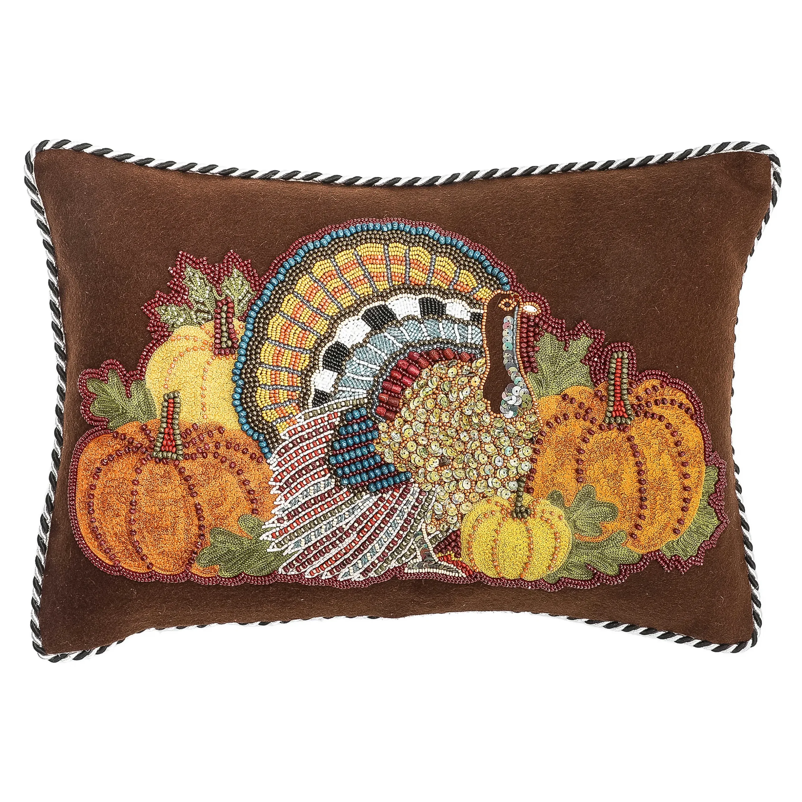 The Fall Shop|Pillows, Throws, & Cushions|MacKenzie-Childs Turkey Day Lumbar Pillow