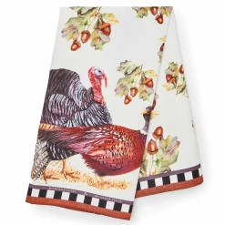 Fall Entertaining|Kitchen & Table Linens|MacKenzie-Childs Turkey Trot Dish Towel