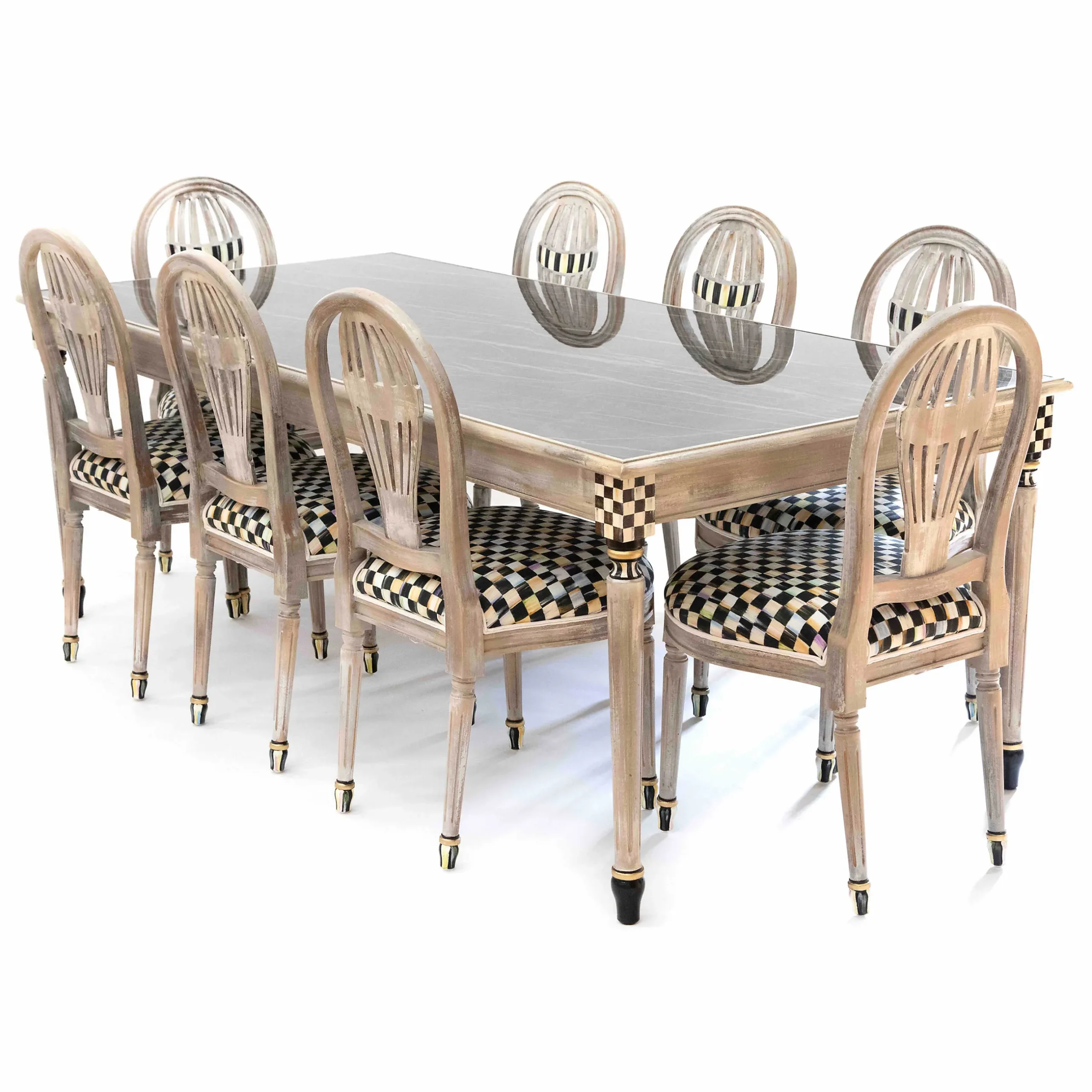 Dining Room & Kitchen|MacKenzie-Childs Tuscan Farm 84 Dining Table