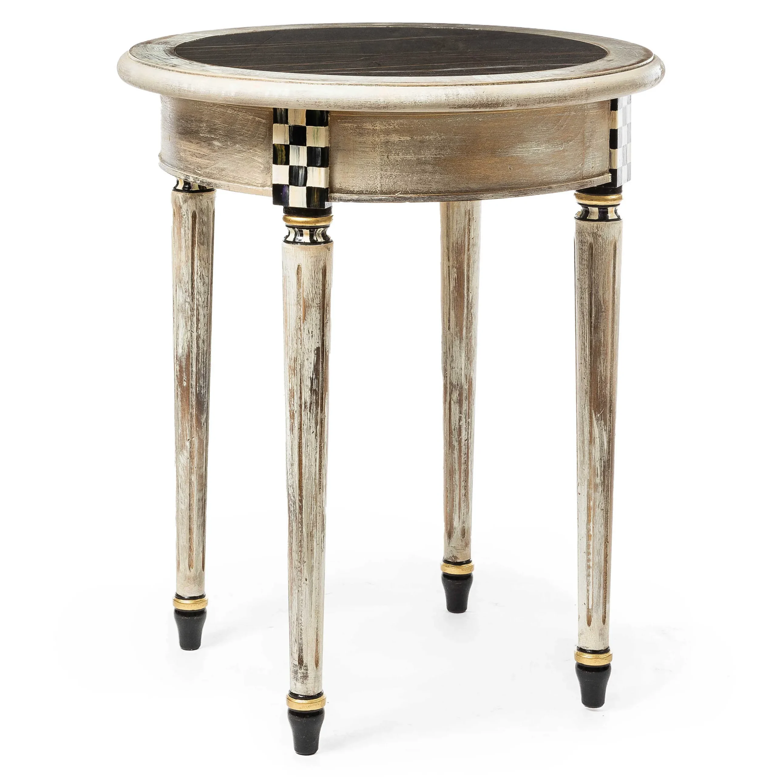 Entryway Furniture|Living Room|MacKenzie-Childs Tuscan Farm Round Accent Table