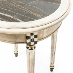 Entryway Furniture|Living Room|MacKenzie-Childs Tuscan Farm Round Accent Table