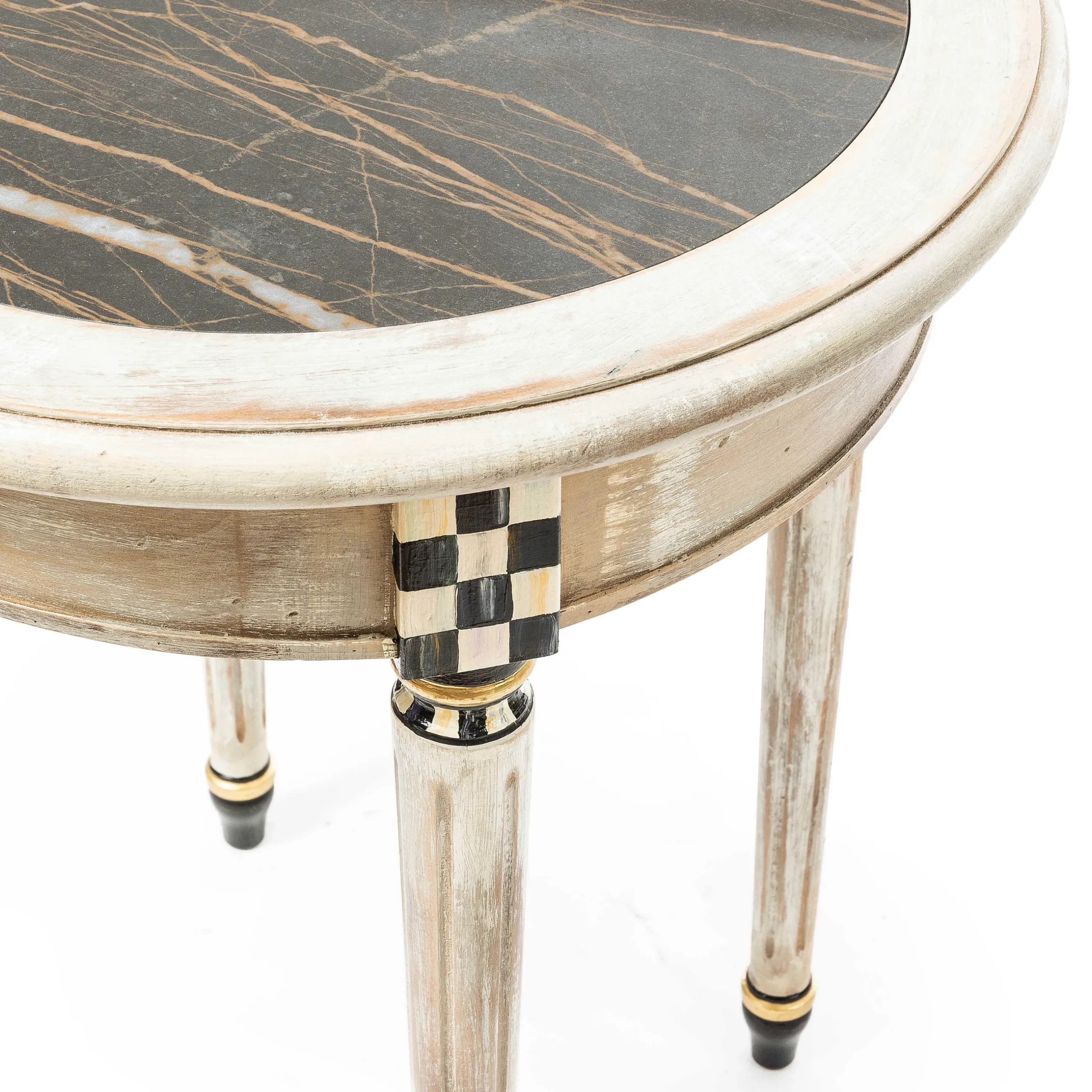 Entryway Furniture|Living Room|MacKenzie-Childs Tuscan Farm Round Accent Table