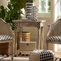 Entryway Furniture|Living Room|MacKenzie-Childs Tuscan Farm Square Accent Table