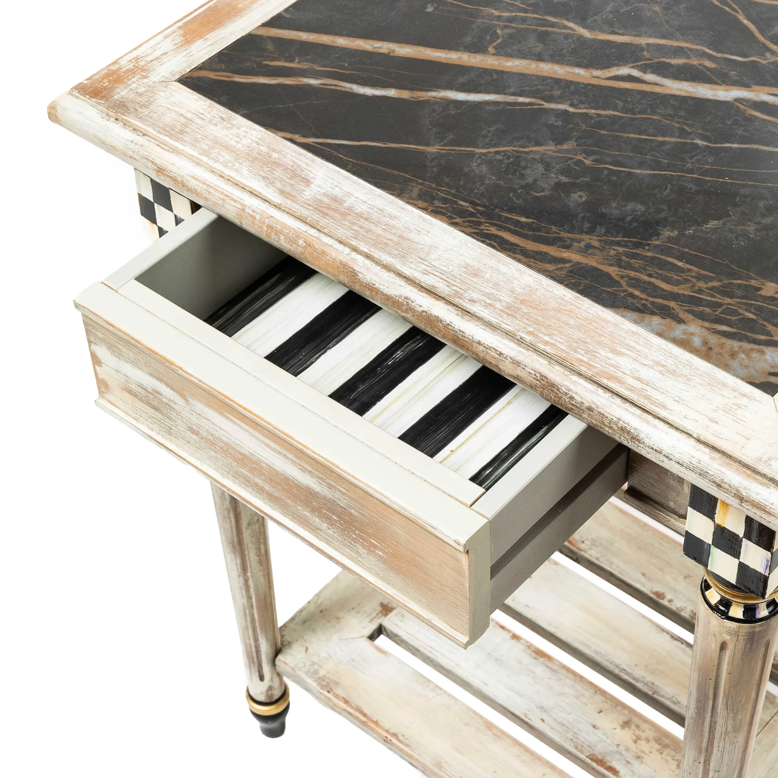 Entryway Furniture|Living Room|MacKenzie-Childs Tuscan Farm Square Accent Table