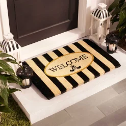Rugs|MacKenzie-Childs Welcome Awning Stripe Entrance Mat