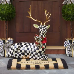 Rugs|MacKenzie-Childs Welcome Awning Stripe Entrance Mat