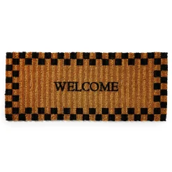 The Fall Shop|Rugs|MacKenzie-Childs Welcome Checked Double Door Entrance Mat