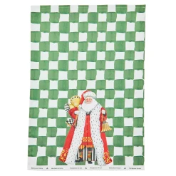 Holiday|Kitchen & Table Linens|MacKenzie-Childs Westminster Santa Dish Towel