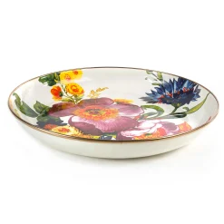 Serveware|MacKenzie-Childs White Flower Market Abundant Bowl