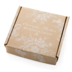 Bar Entertaining|Serveware|MacKenzie-Childs White Flower Market Appetizer Plates, Set of 4