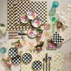Bar Entertaining|Serveware|MacKenzie-Childs White Flower Market Appetizer Plates, Set of 4