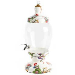 Drinkware|Bar Entertaining|MacKenzie-Childs White Flower Market Beverage Hostess