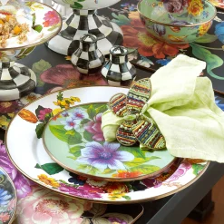 Dinnerware & Flatware|MacKenzie-Childs White Flower Market Charger/Plate