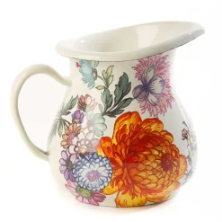 The Coffee Shop|Serveware|MacKenzie-Childs White Flower Market Creamer
