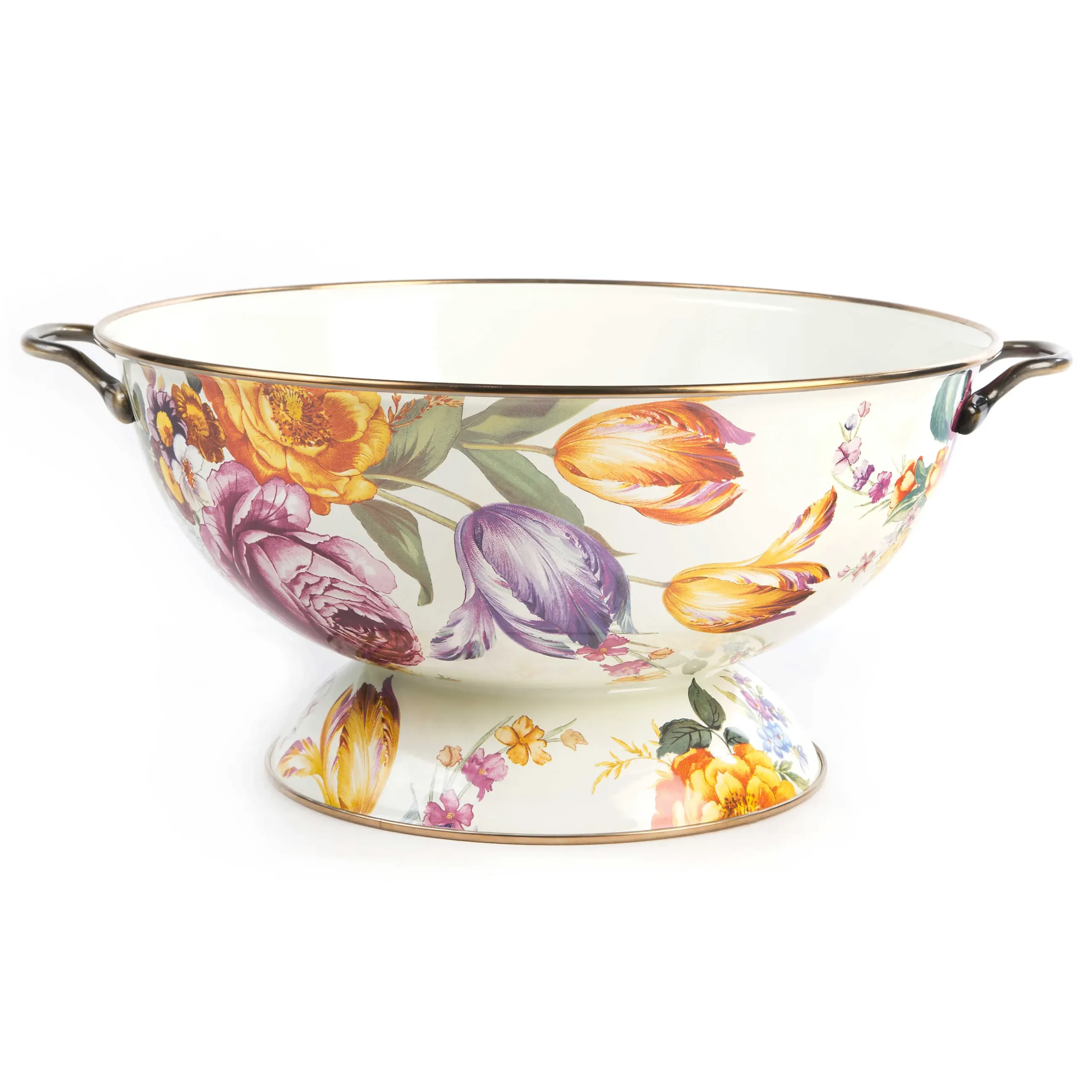 Bar Entertaining|Serveware|MacKenzie-Childs White Flower Market Everything Bowl