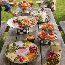Bar Entertaining|Serveware|MacKenzie-Childs White Flower Market Everything Bowl