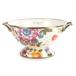 Kitchen Utensils & Tools|MacKenzie-Childs White Flower Market Large Colander