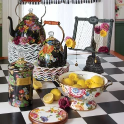 Kitchen Utensils & Tools|MacKenzie-Childs White Flower Market Large Colander
