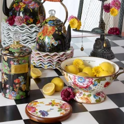 Kitchen Utensils & Tools|MacKenzie-Childs White Flower Market Large Colander