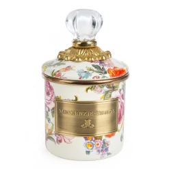 Room Accents|Kitchen Storage & Organization|MacKenzie-Childs White Flower Market Mini Canister