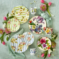 The Coffee Shop|Drinkware|MacKenzie-Childs White Flower Market Mug