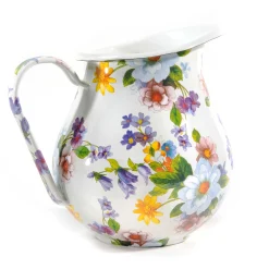 Serveware|Bar Entertaining|MacKenzie-Childs White Flower Market Pitcher