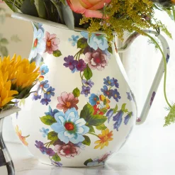 Serveware|Bar Entertaining|MacKenzie-Childs White Flower Market Pitcher