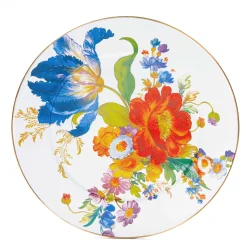 Bar Entertaining|Serveware|MacKenzie-Childs White Flower Market Serving Platter