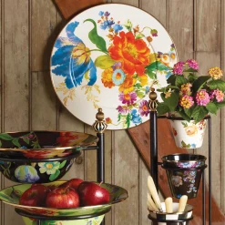 Bar Entertaining|Serveware|MacKenzie-Childs White Flower Market Serving Platter