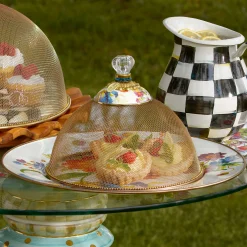 Bar Entertaining|Serveware|MacKenzie-Childs White Flower Market Serving Platter